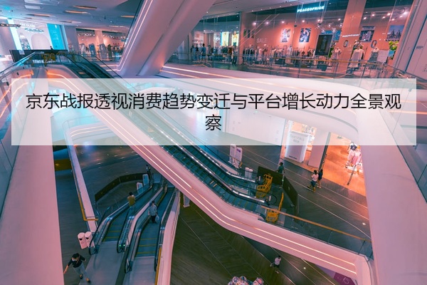 京东战报透视消费趋势变迁与平台增长动力全景观察